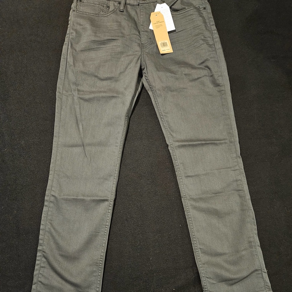 Levi's 511 Men's Jeans Gray, Slim Fit, Cotton, Straight Stretch, 34x30 NWT